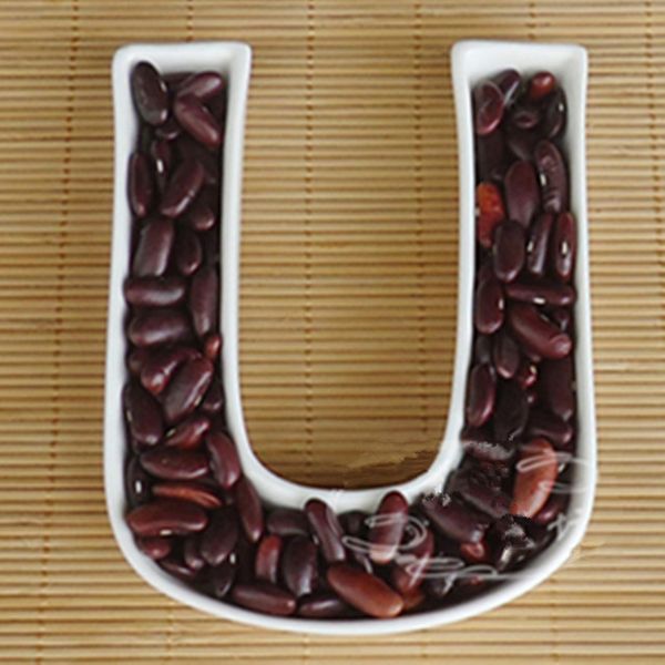 2019 Ceramic Letter Dish White Festa Wedding Reception Letter U
