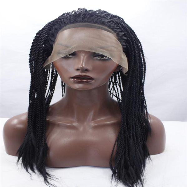 Lace Front Wigs Africa American Braided Lace Wig Heat Resistant