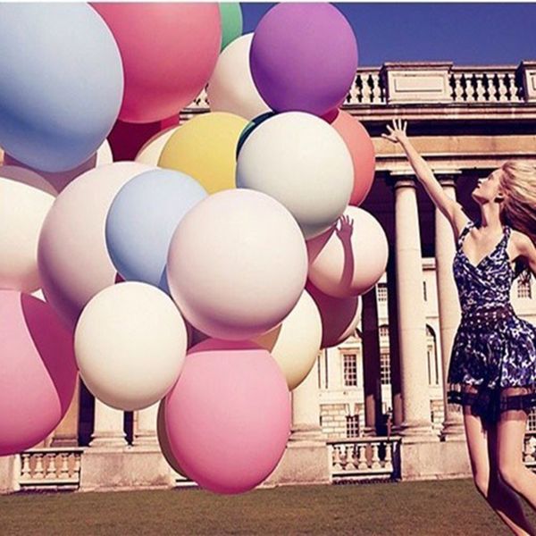 

wholesale-inflable big latex balloons for a birthday party decoration fashion 1 pcs colorful 36 inches when blow it up balloon ball heliu