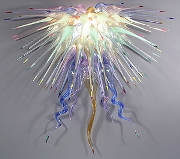 

color/size customized ce/ul certificate beautiful home deco hand blown glass chandelier wholesale