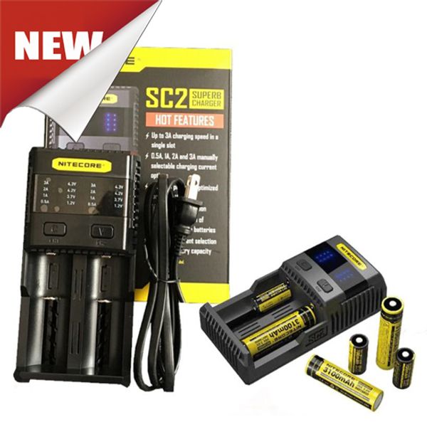 Nitecore SC2 Chargeur Rapide pour Batteries et Piles