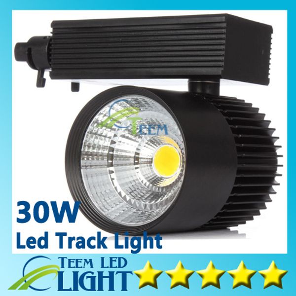 CE RoHS LED luci all'ingrosso 30W COB Led Track Light Spot Lampada da parete Soptlight Tracking led AC 85-265V Illuminazione a led Spedizione gratuita