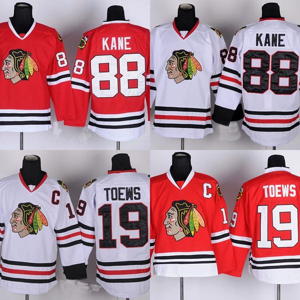 

#19 Jonathan Toews #88 Patrick Kane Jersey Chicago Blackhawks Hockey Jerseys All Stitched Jersey Free Shipping