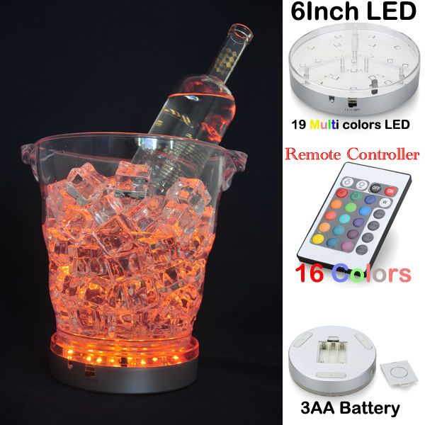

10pcs 6inch led wedding centerpieces e-lluminator aa battery operated table decor led light base led decoration light