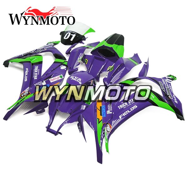 

Fairing for kawa aki zx 10r 2011 2015 2012 2013 2014 ab injection pla tic cowling bodywork hull green purple portbike frame