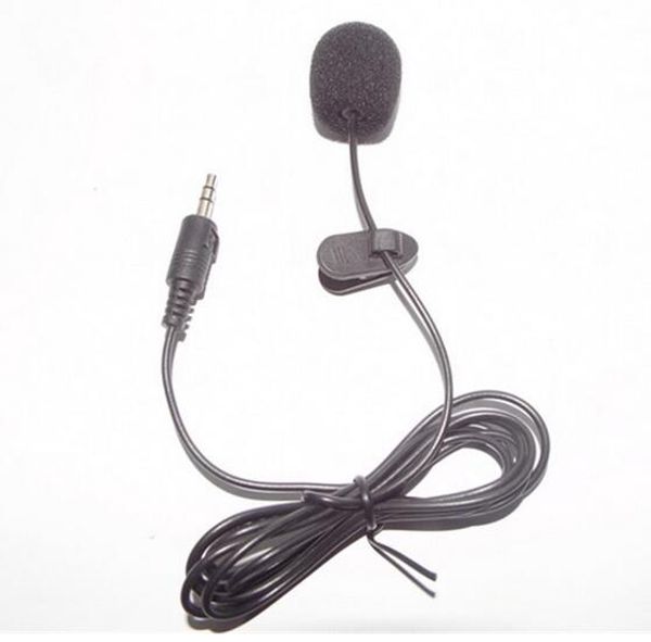 

1.5m mini 3.5mm hands clip on mini mic microphone for pc notebook lapmsn
