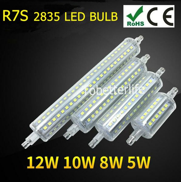 

AC90-260V R7S LED Lamp 5w 8w 10w 12w SMD 2835 36led to 144led Light Bulb Replace Halogen Lamp floodlight waterproof IP65