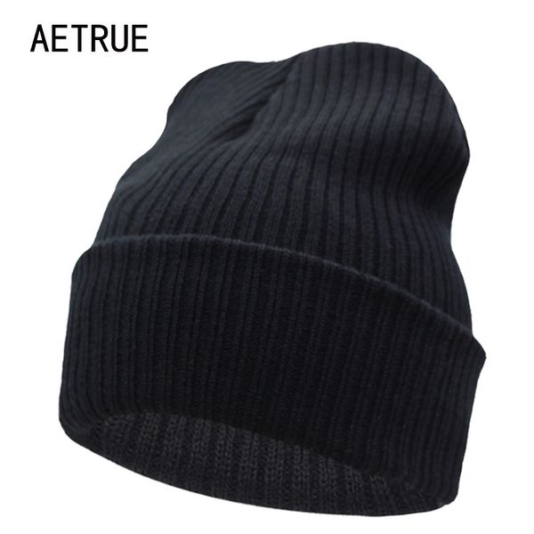

beanies winter hat for men knitted hat women winter hats for women men knit caps blank casual wool warm flat bonnet beanie 2018, Blue;gray