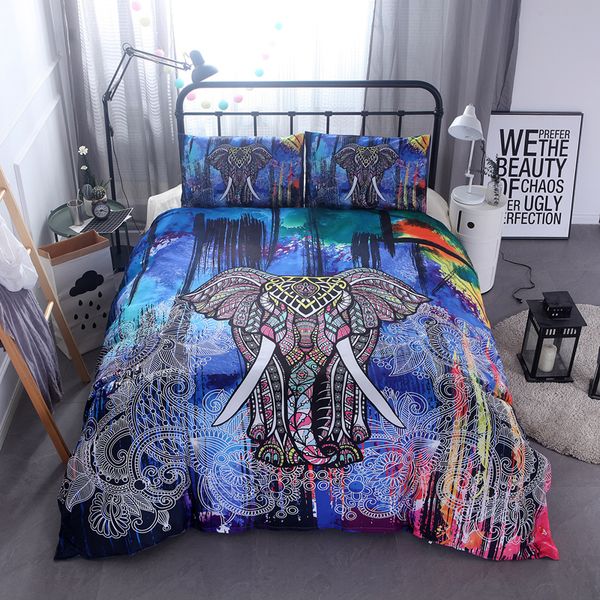Top Quality Reactive Printing Designer Elephant Bedding Sets