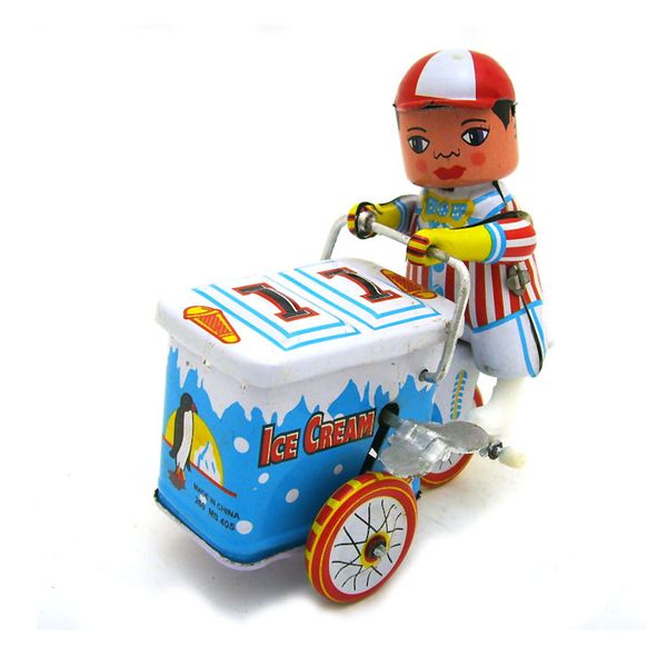 

cartoon winding-uptin ice cream cart, manual handcrafts, nostalgic toys, home accessories, kid' party birthday gifts, collecting, decor