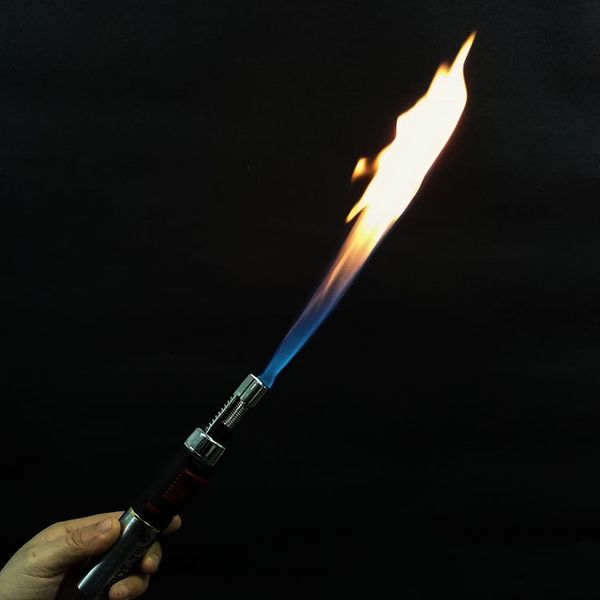 

Convenient pen type flamethrower tiny electronic lighter ecurity elf defen e butane ga ga pray gun