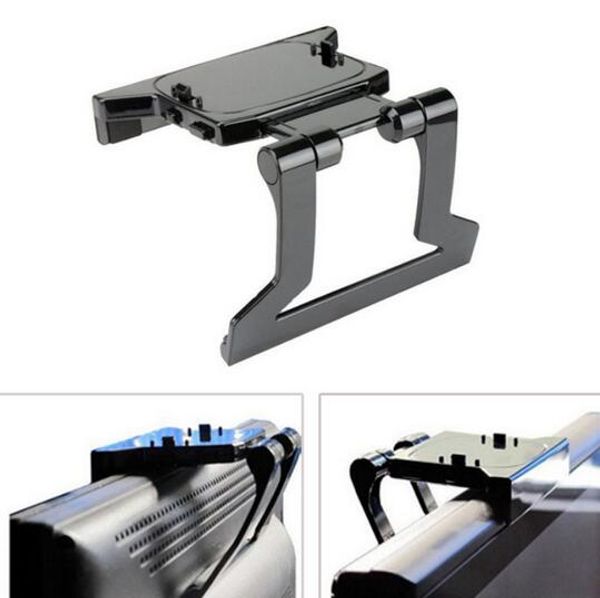 

tv clip clamp mount stand holder for microsoft xbox 360 kinect sensor mini adjustable support for movement sensors