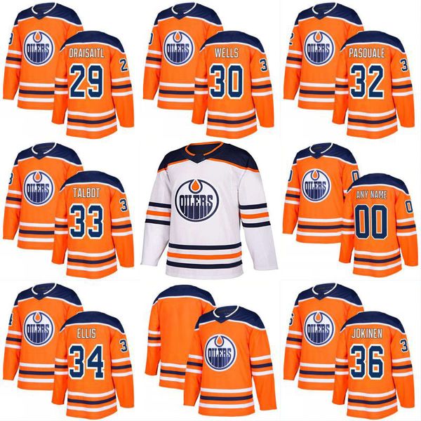 

2017-2018 Season 29 Leon Draisaitl 33 Cam Talbot 32 Edward Pasquale 36 Jussi Jokinen 30 Dylan Wells Edmonton Oilers Custom Hockey Jerseys