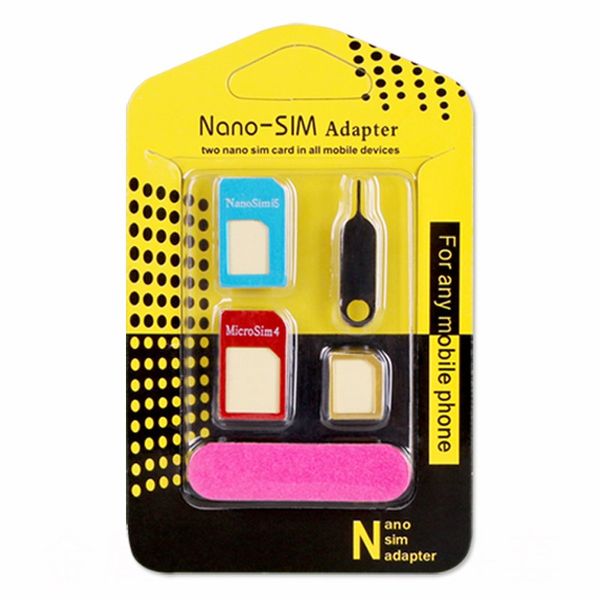 New Aluminum Metal Sim Card Adapter Nano Slim Card To Micro