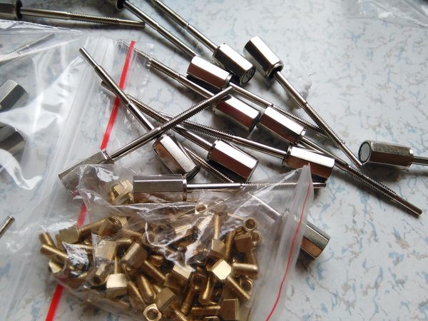 

20 pcs quality violin bow screws 4/4 silver colors violin bow parts