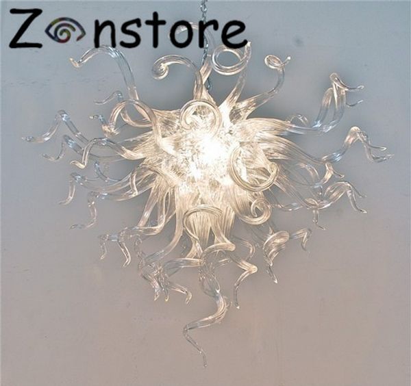 

art angel chandelier- contemporary clear long chain hanging small lamp european style led hand blown glass crystal chandeliers