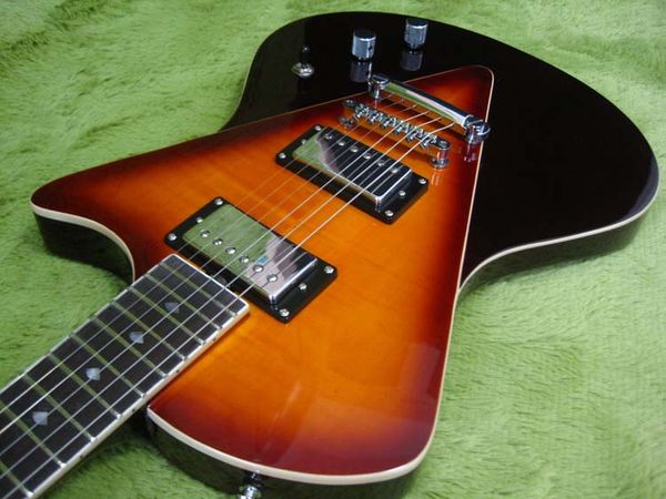 

custom ernie ball music man armada divided sunburst 2014 electric guitar v-shaped bookmatched flame maple schaller locking tuners