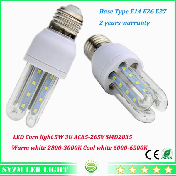 High Power Led Corn Light 5w Ac85 265v Lights E27 E26 E14 2u Bulbs High Power Led Corn Light 5w Ac85 265v Lights E27 E26 E14 2u Bulbs For