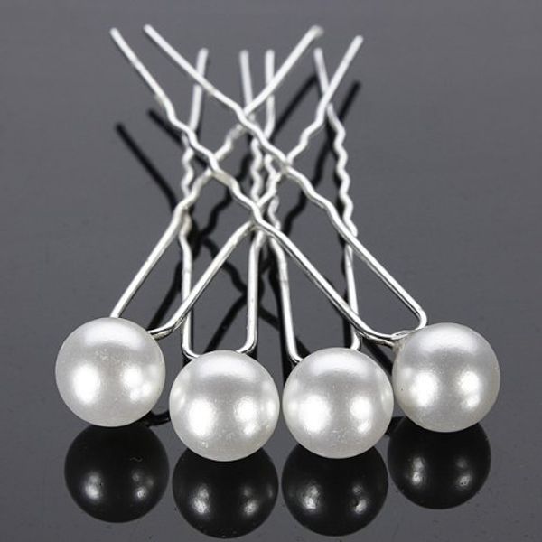 

10000pc 8mm faux wedding bridal bride prom ynthetic white pearl hair bobby ilver pin women gift high quality