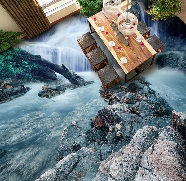 

hd flowers floor tiles 3d pvc floor wallpaper for bathroomwall papers home deco