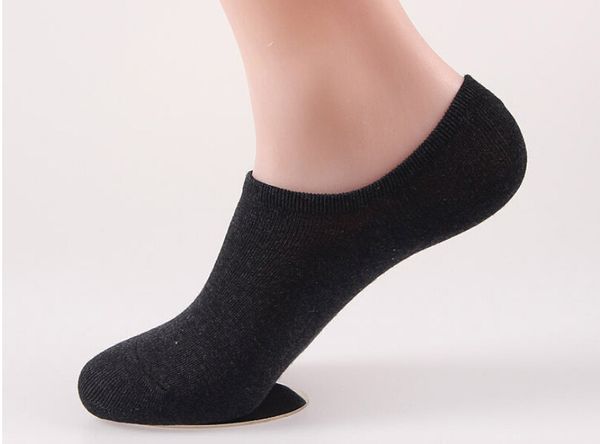 

wholesale-new 2015 loafer boat non-slip invisible no show nonslip liner low cut cotton socks, Black