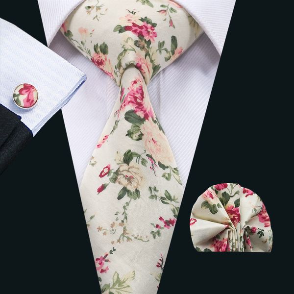 

классический галстук цветочный cottonties для мужчины галстук наборы галстук hankerchief запонки устанавливает формальные бизнес свадьба н-1, Black;blue
