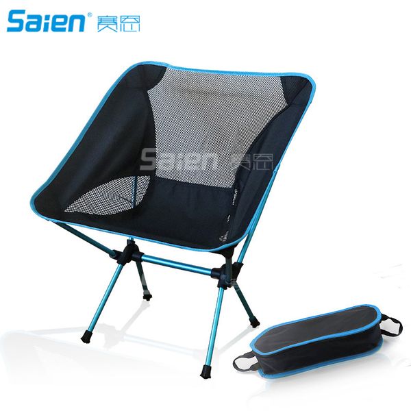 Cadeiras dobráveis de acampamento com bolsa de transporte, cadeira de praia dobrável ultraleve compacta-portátil resistente ao ar livre para mochila,