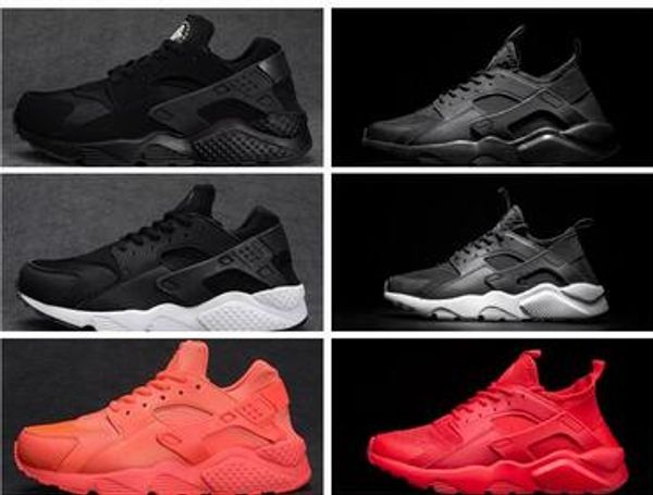 

Воздух Huarache ультра кроссовки тройной белый черный Huraches кроссовки для мужчин женщ