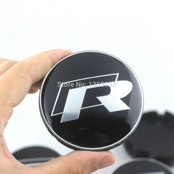 

4pcs 65mm VW R Logo Wheel Center Hub Caps FOR Golf R20 R36 R-line Wolfsburg 3B7 601 171