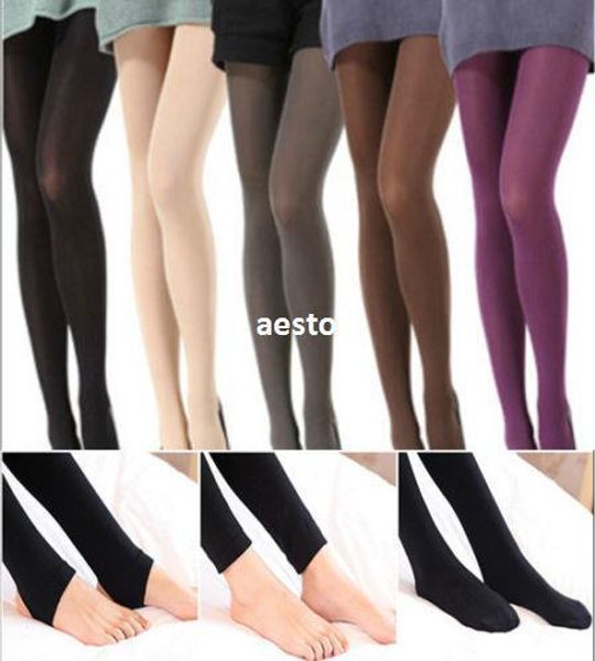 Sexy Damen-Strumpfhose ohne durchsichtige dicke Winterstrumpfhose – 3 Stile – mit Füßen, ohne Füße, Steigbügel #R481