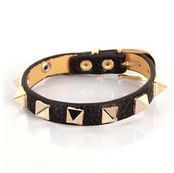 

new lovely fashion star style women039s bracelet and candy multicolour women strap rivet bracelet for gift8092039, Golden;silver