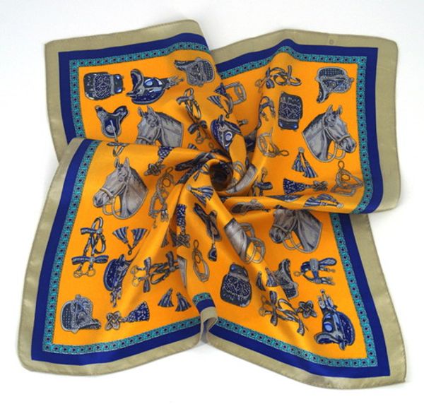 

2017 thick 12mm square 100% silk neck scarf 50*50cm 10pcs/lot #4006, Blue;gray