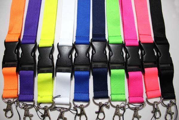 

new wholesale 200pcs lanyards detachable id badge holder assorted colors brand new