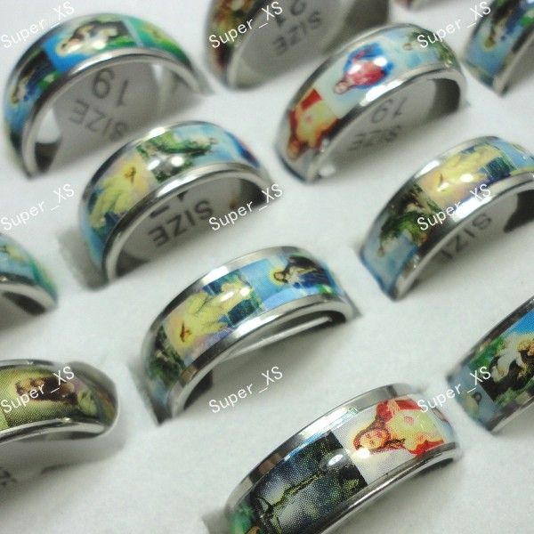 

Никогда не увядает Иисус учил христианская эмаль кольцо из нержавеющей стали для