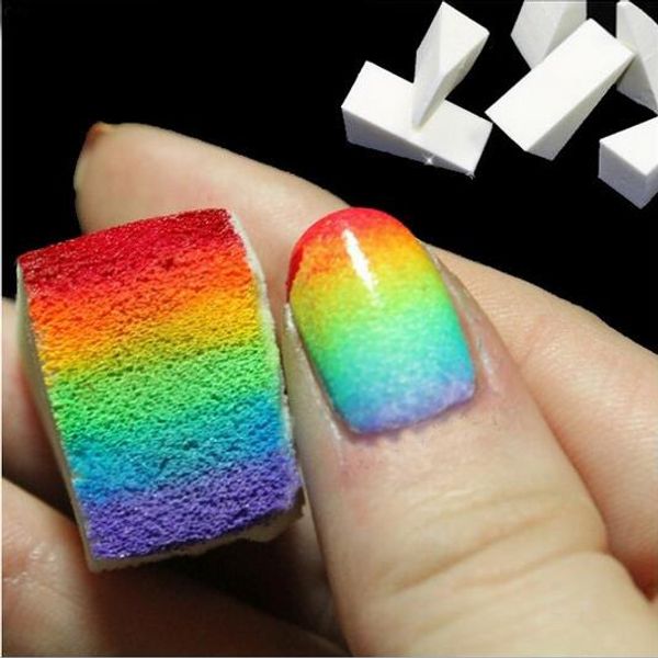 

30PCS / lot Gradient Nails Soft Sponges для Color Fade Manicure DIY Creative Nail Art Tools Аксессуары Бесплатная достав
