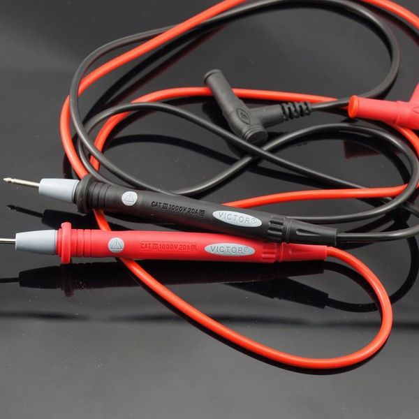 1 Par 1000 V 20A Digital Multímetro Test Wire Probe 80 cm B00358