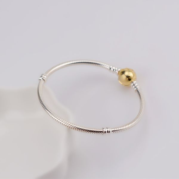 

dorapang s925 sterling silver classic bracelet\rose gold clear cz charm bead fit diy snow bracelets jewelry factory wholesale, Golden;silver