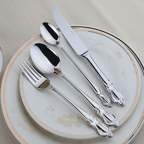 Lekoch European Style Cutlery 18/10 Stainless Steel Flatware Set ... Lekoch European Style Cutlery 18/10 Stainless Steel Flatware Set ...