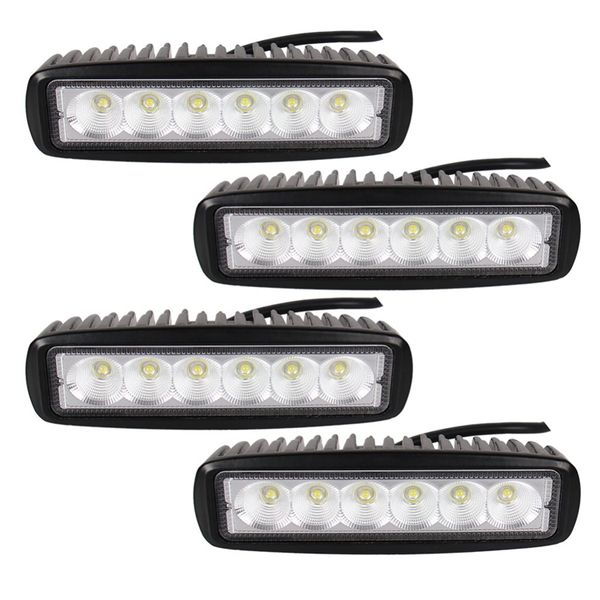 

high intensity 12v 6inch slim 18w tractor truck offroad led work light mini led work lamp