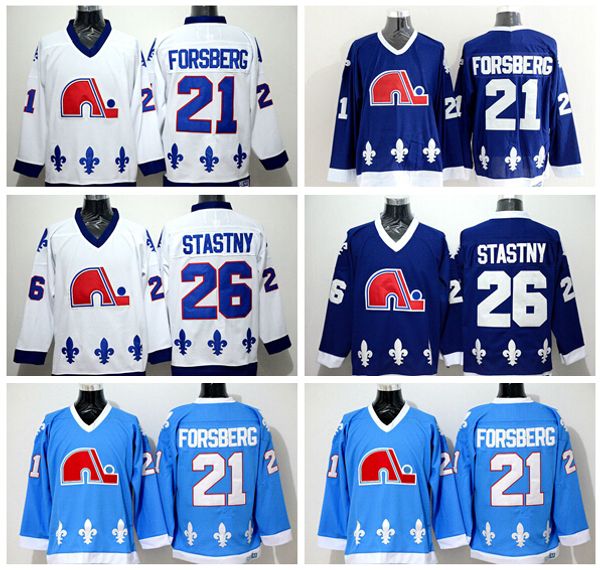 peter forsberg nordiques jersey