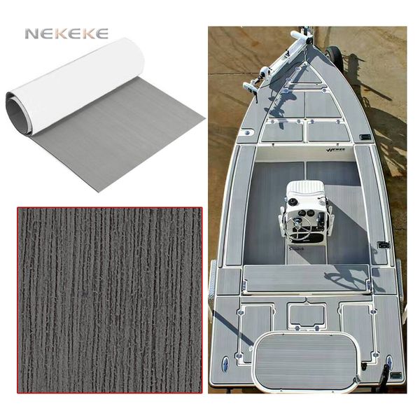 

NEKEKE 6 мм толщиной подгонянная прочная морская пена EVA decking pad с лодкой яхта выглядит как настоящий ТИК,даже круче, чем настоящий ТИК