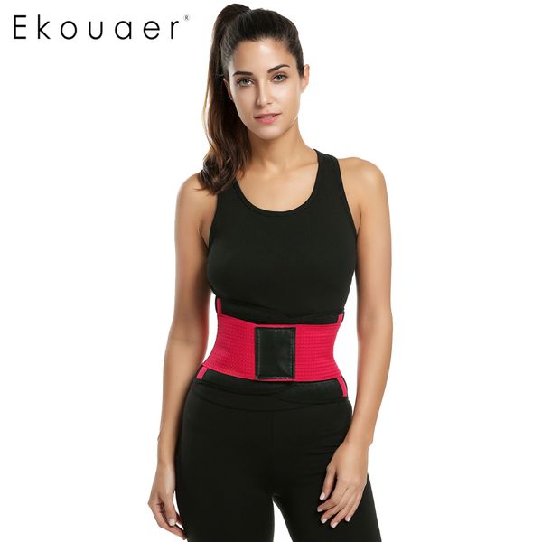 

wholesale- ekouaer waist cincher belt women waist trainer corset slim body shaper slimming girdles with bone shapewear plus size, Black;white
