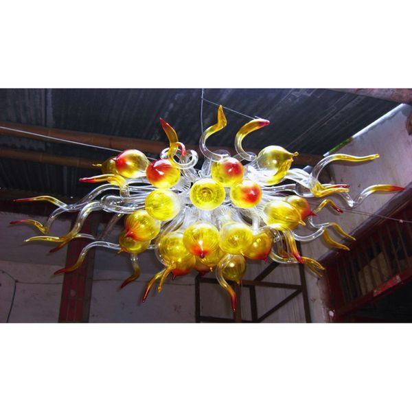 

ac 110v 220v handmade blown lamp chandelier light chihuly style colored murano clear glass pendant lamps home l decor lighting