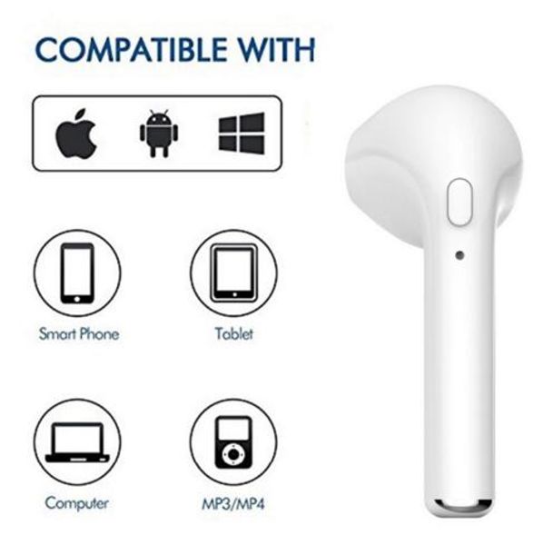 

tws hbq i7 bluetooth earphone mini wireless headset in-ear earphone earpiece headphone sport headset for apple iphone 7 7 plus hbq i7