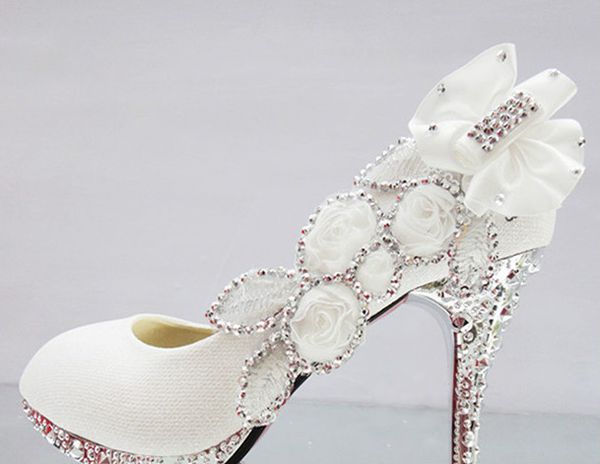 

Free shipping Sexy Diamond Dancing Party Bride size 34-41 high heel