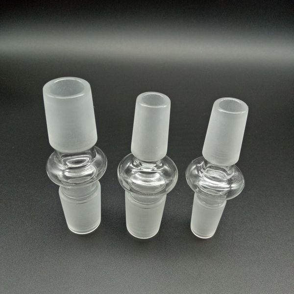 12 especificações Conversor de adaptador de vidro fêmea masculino 10mm 14mm 18mm Adaptadores para plataformas de óleo de vidro Recycler