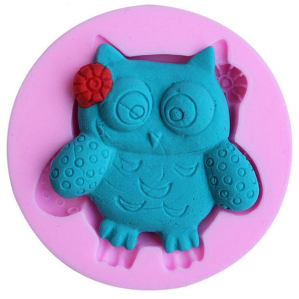 2019 Cute Owl Shape Silicone Cake Decorations Mold Moulds
