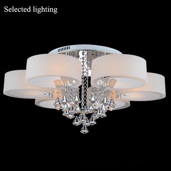 Multi Color Crystal Chandelier Remove Control Pendant Light