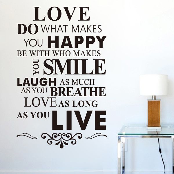 Wall Es Love House Rule English Custom Stickers Removable Wall Es Love House Rule English Custom Stickers Removable Vinyl Wallpaper Applique Decal