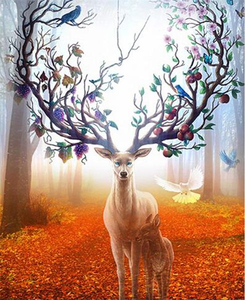 

5d diy мозаика алмаз живопи вивки кѬеом набоѬ живон пний олен полн